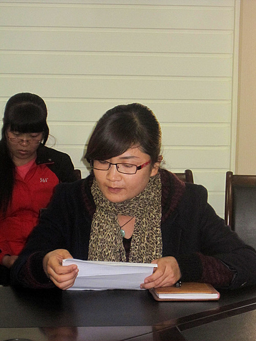 实习指导教师冯华老师发言